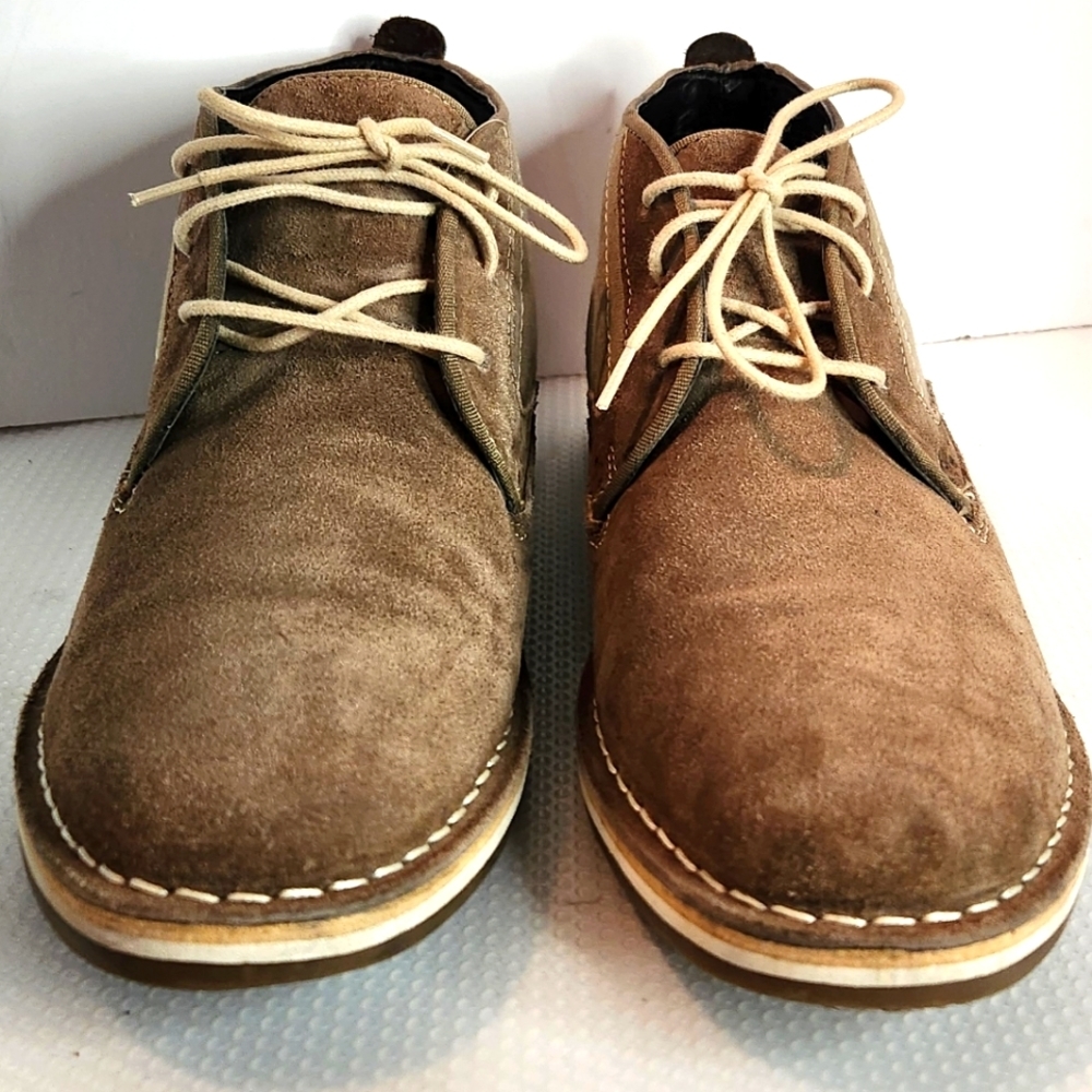 Steve Madden Hanson Desert Boot 9.5 nubuck suede & canvas low‎ boots